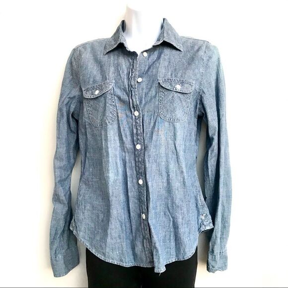 American Eagle Outfitters Denim Button down sz M - Picture 1 of 6